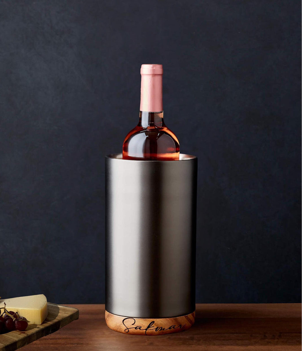 Wine chiller personalized wine tumbler Engraved Wine Cooler personalized wine gift for wine drinker Custom Engraved Wine Gift for wine lover