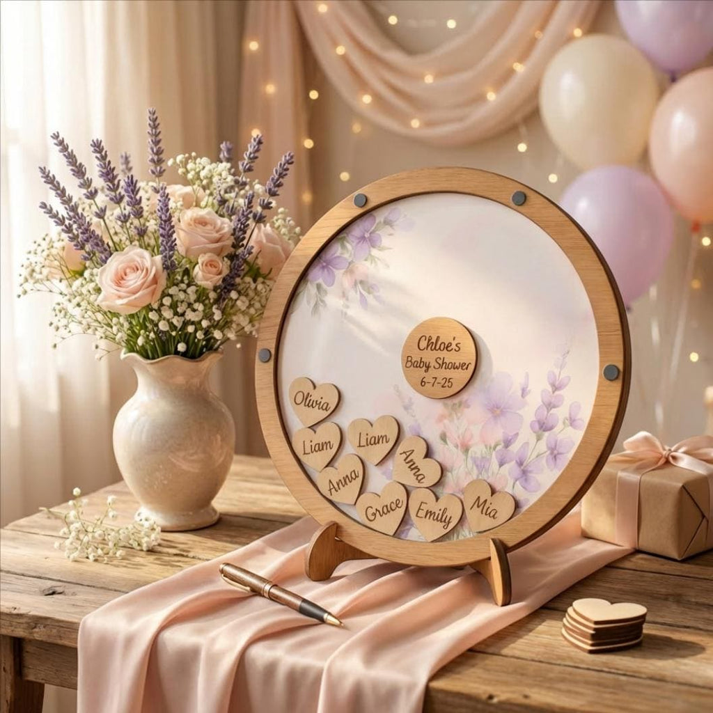 Baby shower Guest book alternative floral theme decor boho chic gender neutral baby sprinkle decoration Botanical theme nature inspired