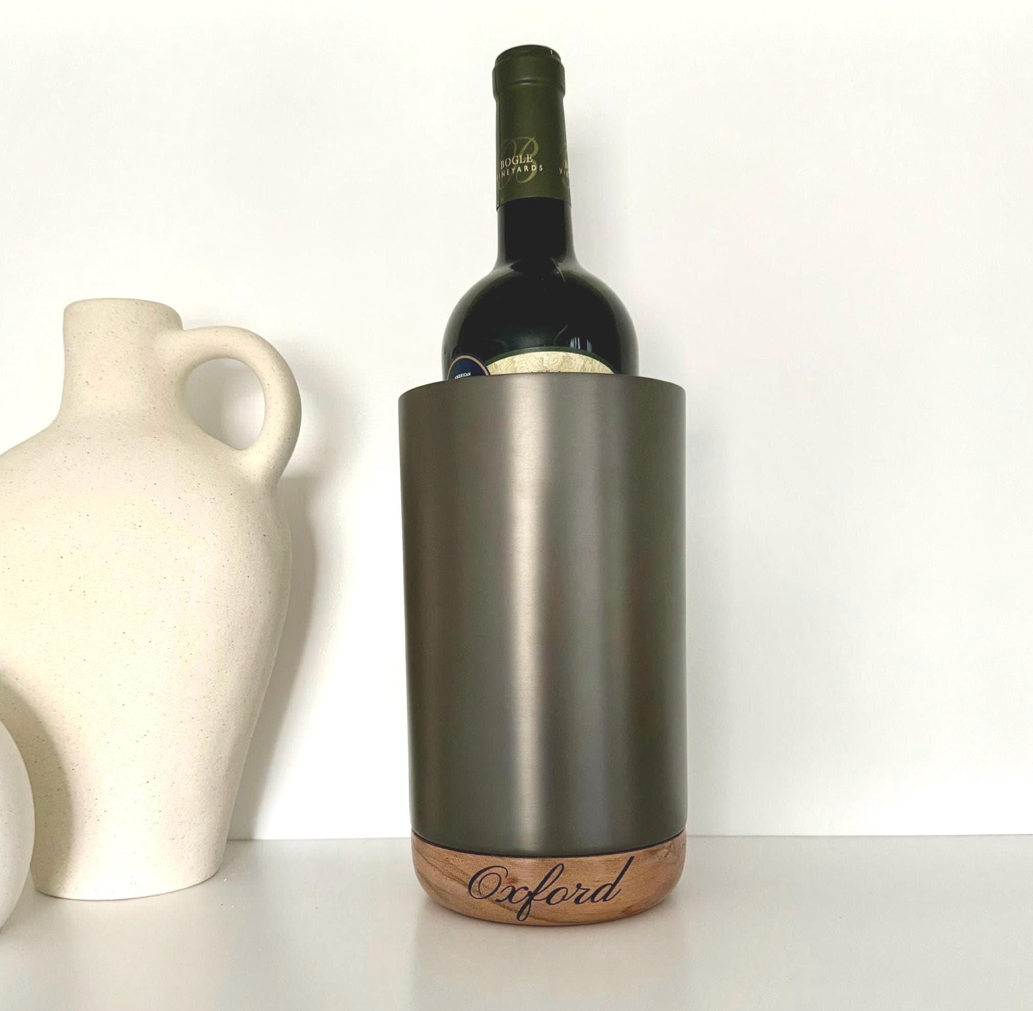 Wine chiller personalized wine tumbler Engraved Wine Cooler personalized wine gift for wine drinker Custom Engraved Wine Gift for wine lover