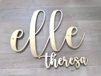 Metallic Gold Name Sign Nursery Wall Art Floating Letter Cutout for Toddler Room Boho Chic Playroom Decor Glam Style crib sign initial