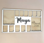 School Year Photo Frame personalized school picture frame grade school yearly kid photo frame Kindergarten frame graduation gift for mom