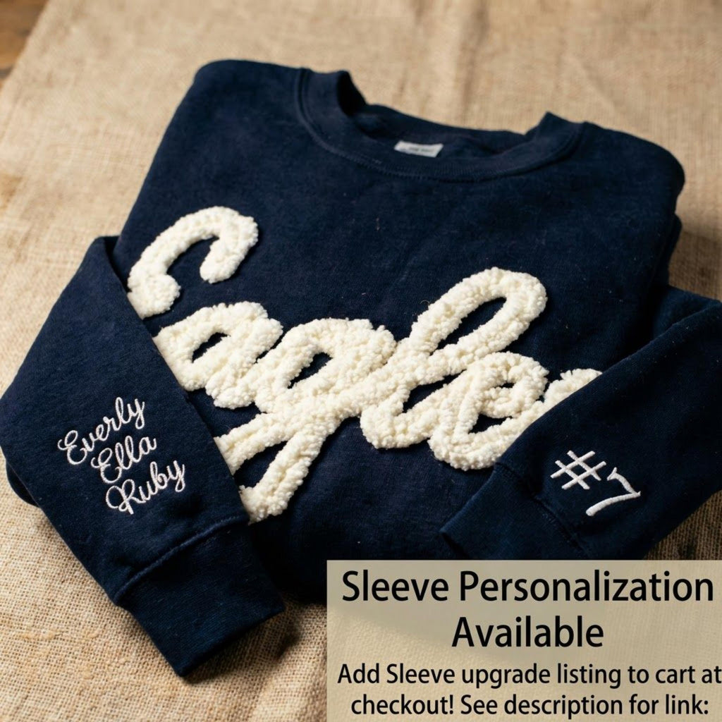 Custom Sports Team Sweatshirt | Team Name Crewneck | Game Day Apparel | Fan Gift for Him or Her | School Spirit Clothing