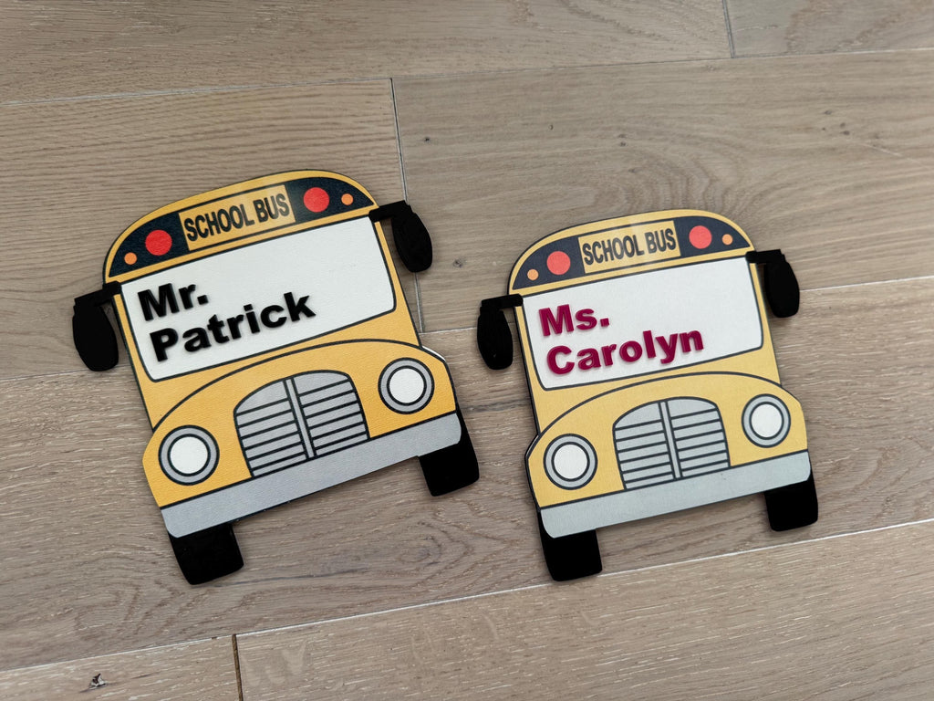 Bus Driver Gift Personalized School Bus Magnet Thank You Present for Bus Driver Appreciation Day End of School Year