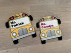Bus Driver Gift Personalized School Bus Magnet Thank You Present for Bus Driver Appreciation Day End of School Year