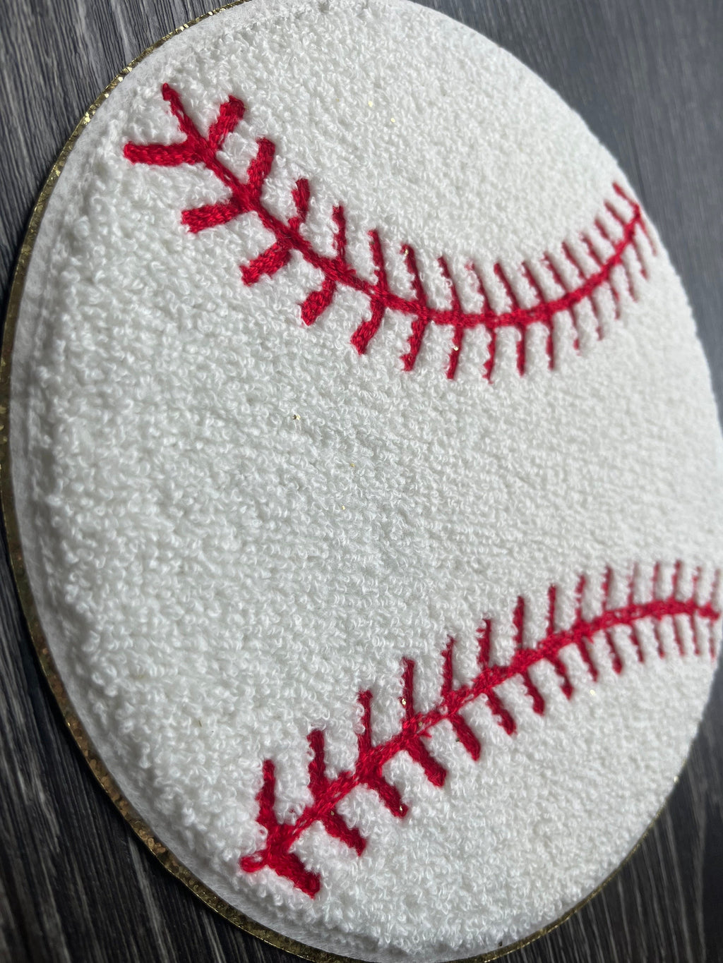 baseball chenille patch large baseball iron on patch iron on chenille large baseball patch