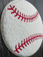 baseball chenille patch large baseball iron on patch iron on chenille large baseball patch