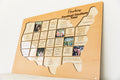 NFL stadium tracker personalized wood photo frame football map NFL team gift for football fan present for dad man cave custom decor