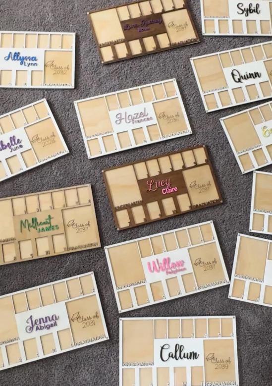 Personalized School Year Photo Frame custom school picture frame grade school picture frame Kindergarten to Graduation Picture Frame custom