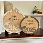 Graduation guest book alternative class of 2026 personalized wood keepsake custom high school graduation party decor wood signature sign