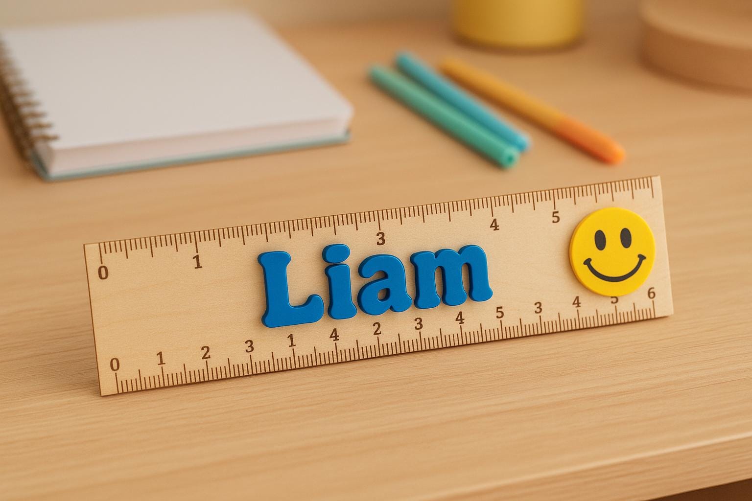 Ruler and pencil set personalized back to school supplies for kid custom stationary set for girls back to school gift for kindergarten