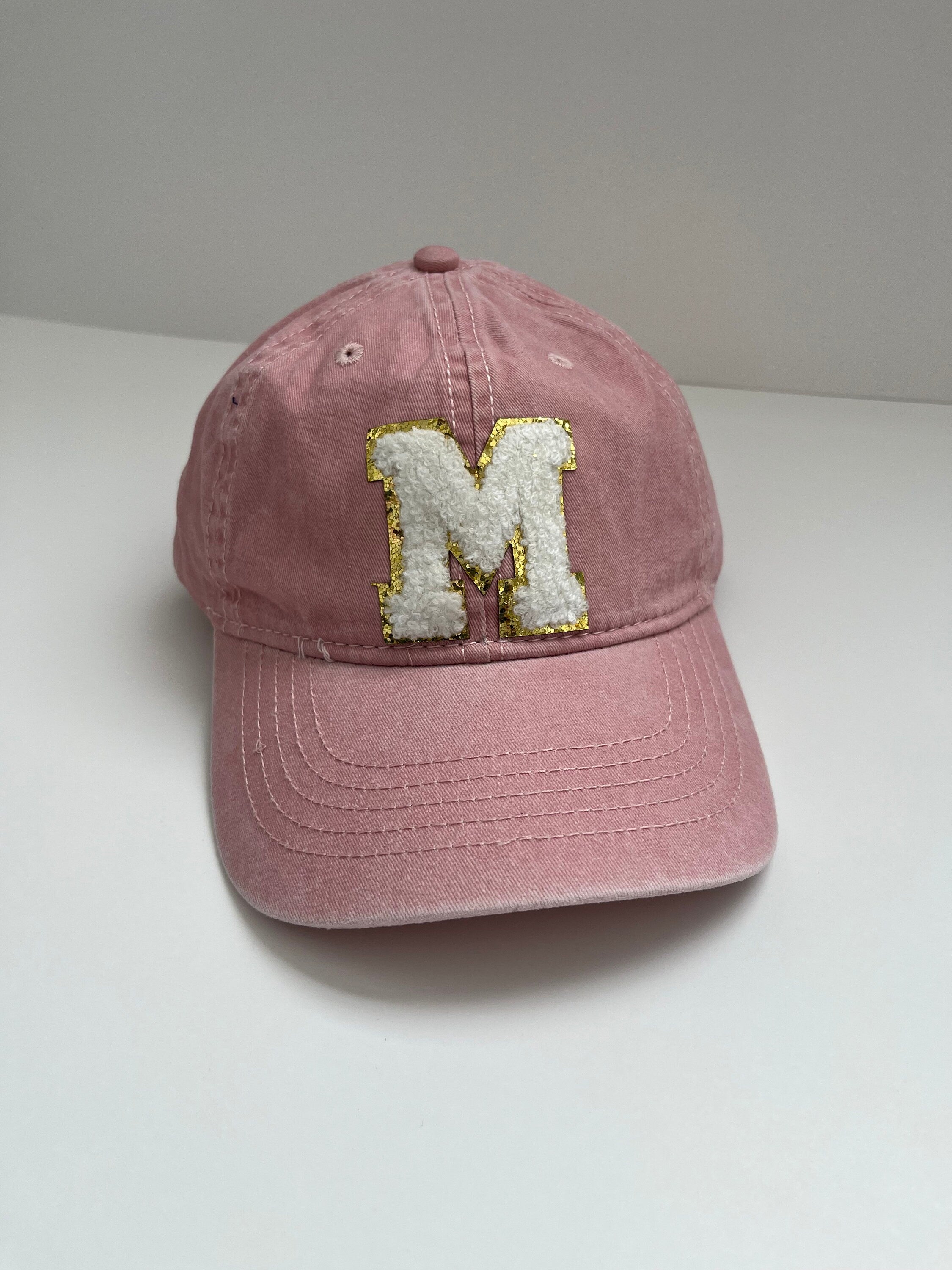 Personalized hat for women chenille patch initial hat custom hat chenille letter gift for her gift for mom stoney custom women baseball hat