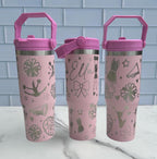 Personalized cheer tumbler for cheerleader water bottle custom water bottle for cheer cheerleader engraved gift for teenager