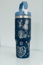 Personalized cheer tumbler for cheerleader water bottle custom water bottle for cheer cheerleader engraved gift for teenager