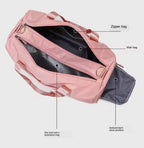 Personalized Duffel Bag with Name – Travel, Dance, Team Duffel for Girls • Cheer & Gymnastics Gift • Sleepover Weekender bag with strap pink