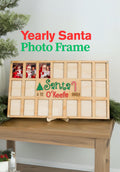 Santa frame Christmas Photo Frame for Santa Pictures Annual Santa Photo Frame Personalized Holiday Decor Holiday Memory Keepsake