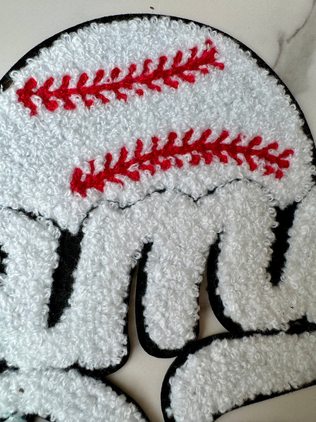 Baseball chenille patch iron on gameday baseball chenille patch large chenille baseball patch gameday chenille patch for baseball mom
