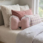 Personalized Bow Pillow | Coquette Nursery Decor | Custom Baby Girl Name Pillow | Baby Shower Gift | Teenager Room Decor
